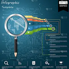 插画业务。设计创意和概念思维。为了成功，计划，思考，搜索，分析，沟通，未来的想法，创新的技术现代。