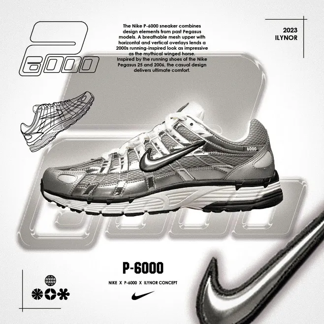 NIKE P6000 ILYNOR CONCEPT ART-花瓣网