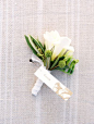 Classically beautiful boutonniere