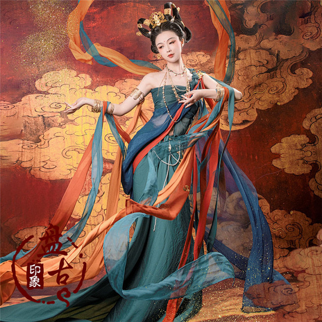 影楼写真性感敦煌飞天女古装仙女装舞蹈演出...