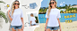 Womens Casual Short Sleeve Mock Neck T Shirts Summer Loose Fit Basic Plain Tee Tops at Amazon Women’s Clothing store