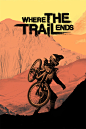 车轮不息 Where The Trail Ends的电影海报设计欣赏，来源自黄蜂网http://woofeng.cn/