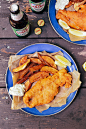 Beer Batter Fish Fry w/ Potato Wedges and Tartar Sauce