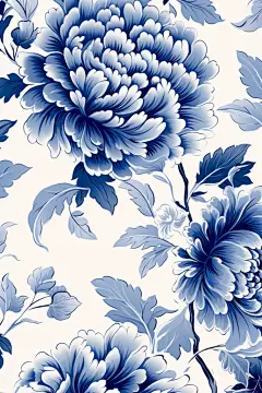 青花瓷图形背景底图