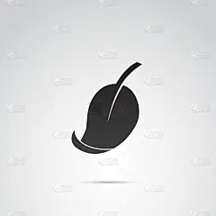 叶矢量图标。