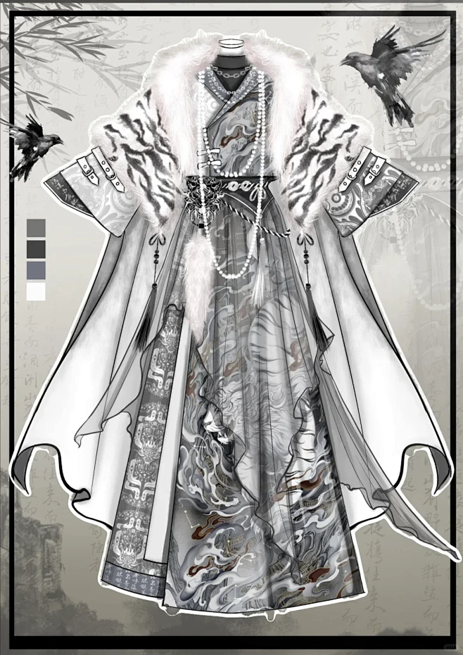 国风新中式oc服免【白虎】右滑一衣 - 小红书-花瓣网