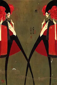 #油画# #古典# #美女# #个性# #插画# #唯美#