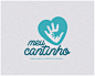 MeuCantinho托儿所 托儿所logo 爱心 手掌 爱护 心形 儿童 教育 商标设计  图标 图形 标志 logo 国外 外国 国内 品牌 设计 创意 欣赏