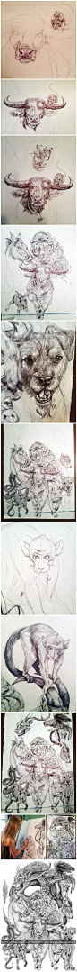 High quality digital Giclee print on museum grade paper of the pen and ink drawing "ZODIAC," created by 19-year-old artist Savannah Burgess as a symbolic portrait of the 12 animals of the Chinese Zodiac.
https://www.etsy.com/listing/200488209/zo