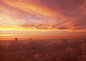晚霞  黄昏  夕阳  云彩