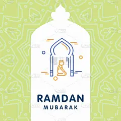 斋月卡里姆矢量背景。书法贺卡设计的快乐斋月穆巴拉克，美丽的穆斯林事件开斋节背景设计