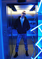 editorial fashion editorial Style retouch retouching  MUAH neon color model couple