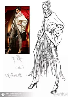 大鸽的时装画技法绘制步骤 - 服装画/服装设计手稿 - 穿针引线服装论坛