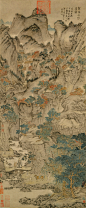 王蒙-葛稚川移居图Wang_Meng._Ge_Zhichuan_Moving_his_Dwelling._ca._1360s_139x58cm_Palace_Museum_Beijing1.jpg (1699×4107)