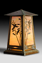 This solid brass column mount lantern is perfect for the craftsman garden or…