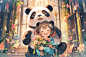 熊猫和女孩 (3)