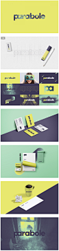 Parabole公司品牌形象和网站设计 设计圈 展示 
配色很喜欢