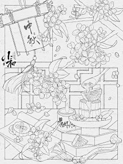 原创分镜线稿｜中秋佳节_1_小和的水彩_来自小红书网页版