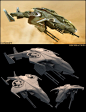 Nave armada clase USNC Sparrowhawk, videojuego "HALO" / USNC Sparrowhawk class gunship, "HALO" videogame