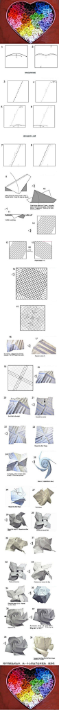 【川崎玫瑰折纸技法详解】女孩都喜欢玫瑰…
