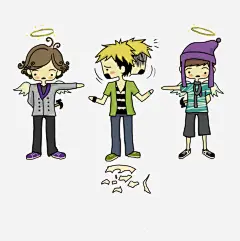 扁平手绘风格漫画卡通人物免抠素材 免费下载 页面网页 平面电商 创意素材 png素材