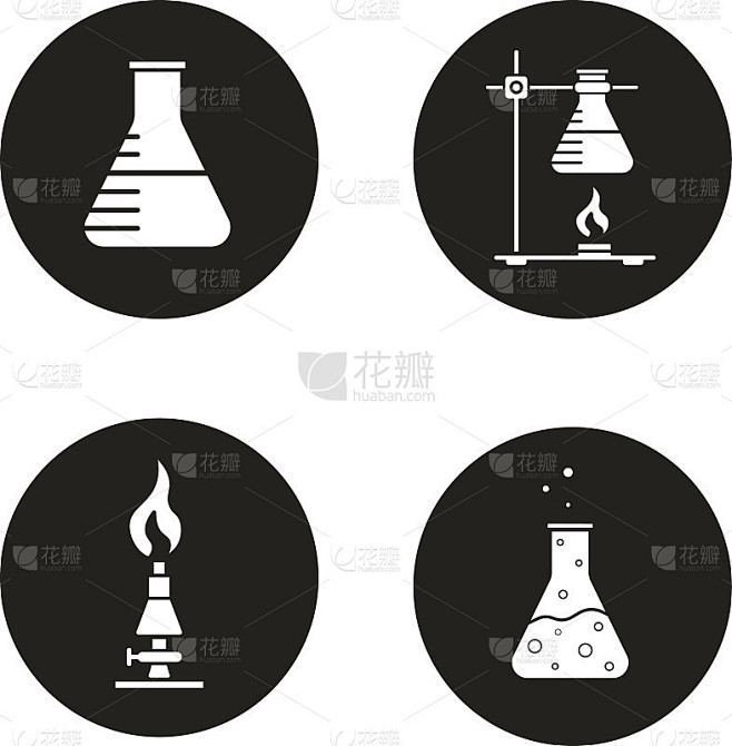 化学实验室的图标