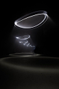 United Visual Artists: Momentum installation at The Curve, Barbican Centre london: 