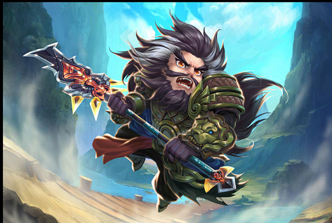 张飞仅描绘角色部分