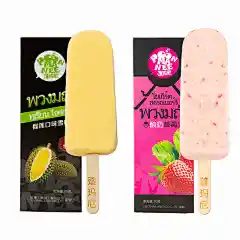 蓬玛尼泰国榴莲*15酸奶草莓*15冰淇淋雪糕冰棍冰糕冷饮冰激凌甜品-tmall.com天猫