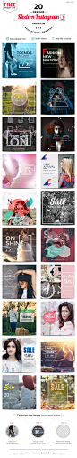 Fashion Sale Instagram Templates - 20 Designs