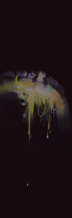 插画-银行瀑布&lt;色彩研习&gt;  by~橙小枫