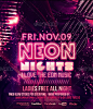 Print Templates - Neon Nights / Glow | Flyer + Facebook Cover | GraphicRiver