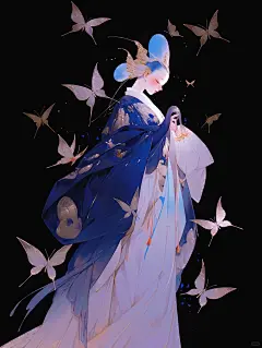 克莱因蓝的夏夜｜暗夜化蝶