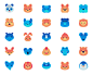 Animals icon set