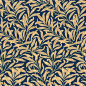 威廉莫里斯矢量复古典雅欧式传统花纹素材AI设计手绘花草背景底纹-淘宝网