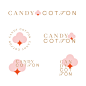 Candy Cotton brand identity - World Brand Design : Our task was to create a logo and brand identity for Candy Cotton - brand of stylish children clothing. We created a cotton sign as the main logo element. It consists of confetti and little star.