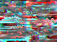 故障背景。电脑屏幕上的错误。数字像素噪声抽象设计。故障照片。电视信号失败。数据衰减。技术问题壁纸。彩