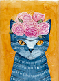 Folk art painting by Ryan Conners at Etsy: