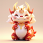 龙年IP 盲盒  龙  可爱   c4d    喜庆  龙年吉祥物   龙年素材 