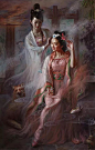 【转载】安静致意《聊斋》系列：色彩斑斓的神鬼狐妖油画