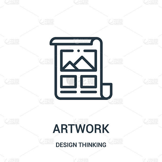artwork icon vector from design thinking collectio