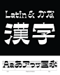 Ribaasu : As a reverse-contrast typeface in Latin, Japanese, and Chinese, Ribaasu is a hall of mirrors, with the scripts looking at one another in mind-bending and positively unexpected ways.