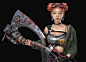 Pink Pucca Haired Girl
