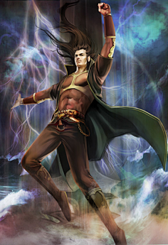 手绘东西方异能者