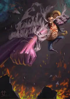 P站画师作品路飞