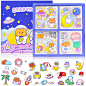 Amazon.com: Benresive 1000 Pcs Cute Stickers for Kids, Water Bottle Stickers Kawaii Waterproof Vinyl Scrapbook Phone Laptop Stickers, 100 Sheets Journaling Aesthetic Sticker Packs for Girls Teens（Purple） : Toys & Games