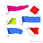 彩色贴纸撕纸 - iMS素材共享平台|Arting365 - 分享，发现好素材