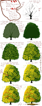 how to paint a tree digtally by mano-k