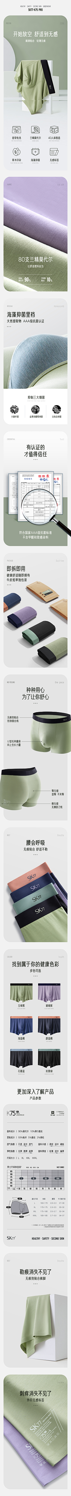 heyanjun采集到男装内裤平面图