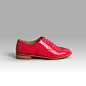 LIGER FOREST英伦复古新品低跟学院风单鞋女鞋子真皮桃红色牛津鞋